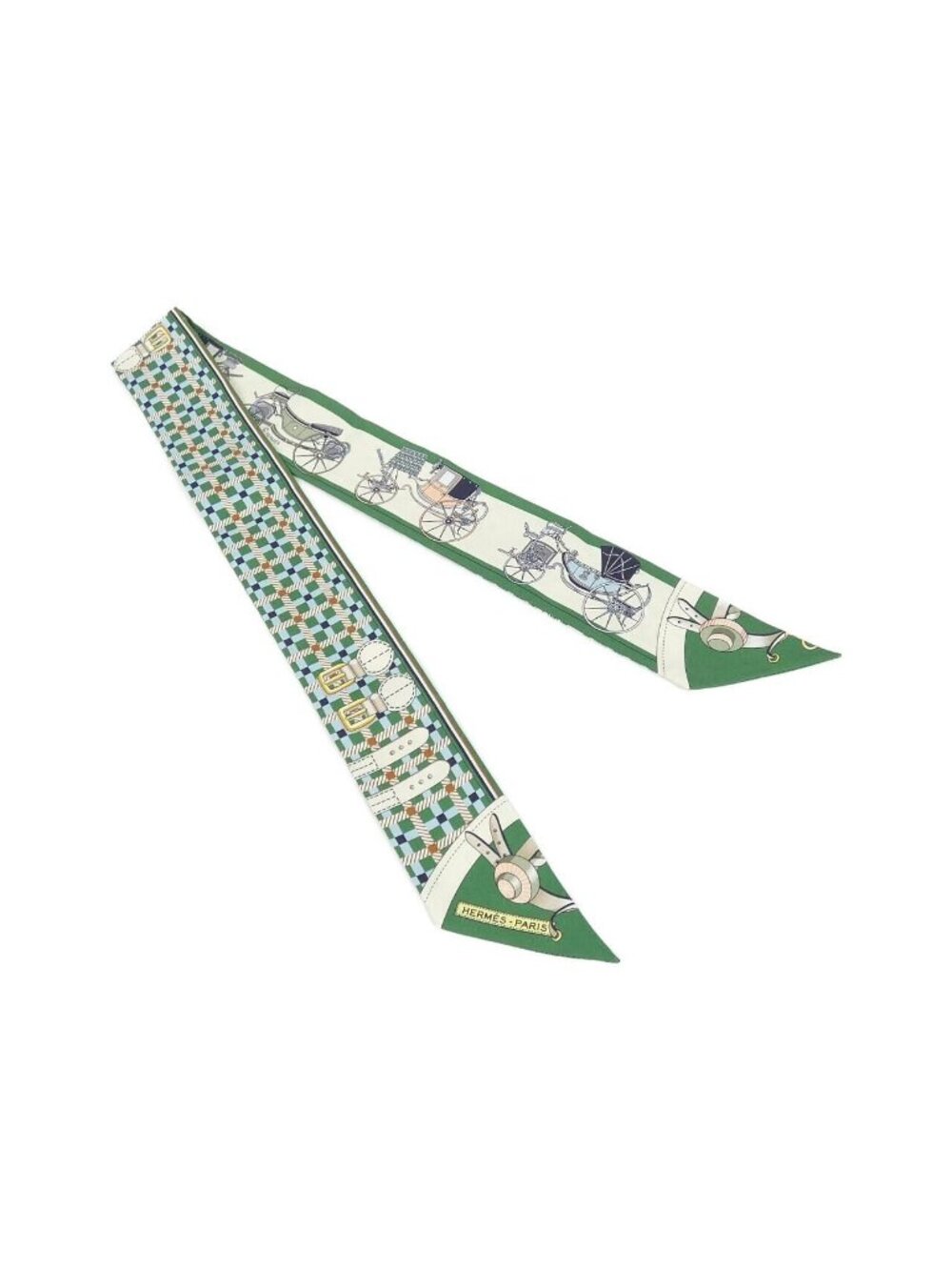 Hermes les Voitures Nouvelles Twilly Scarf